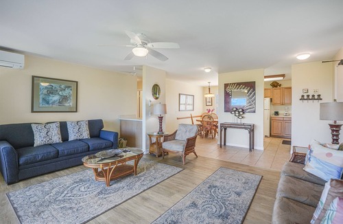Kapaa Condo | Pono Kai Unit C101 - Oceanfront, Ground Floor Unit, Steps to the Ocean, AC