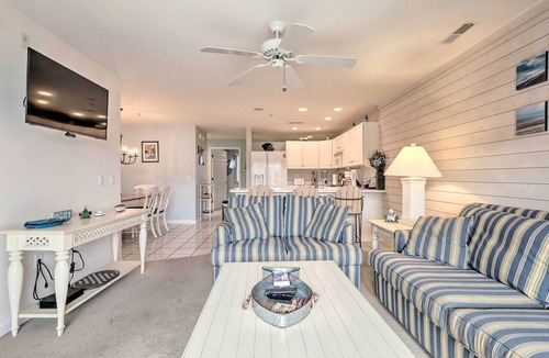 Heron Harbour Isle Condo | Pool, Canal Views! Unit 1/2 Mi to Ocean City Beach