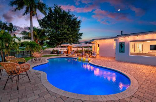 Lake Clarke Shores House | Pool, Hot Tub, Soccer Field, Tiki Hut, Sauna