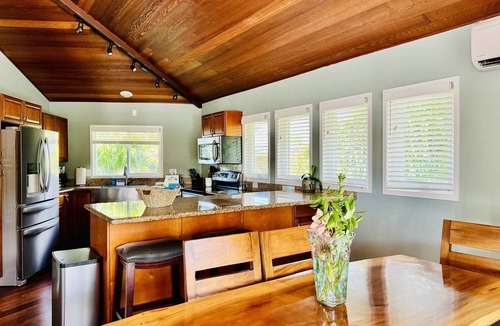 Princeville House | Princeville Retreat. Private pool and hot tub, AC. Walk to Princeville Center.