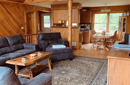 Johnsburg House | Private Cabin with Mt View & hot-tub. Near Gore, Placid & Lake George. Sleeps 15