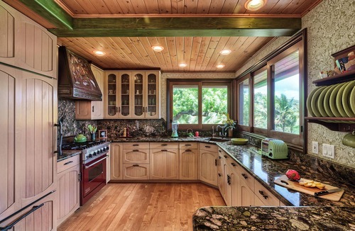 Kilauea House | Private estate on 12 lush acres, ocean views, path to beach, main house plus two guest cottages!