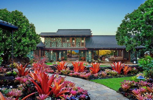 Kilauea House | Private estate on 12 lush acres, ocean views, path to beach, main house plus two guest cottages!
