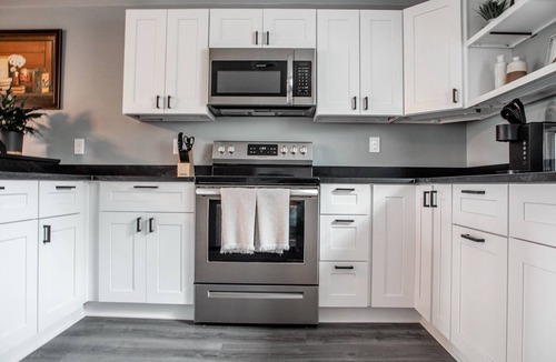 Middle Falls House | Restored horse stable transformed into modern designed retreat!
