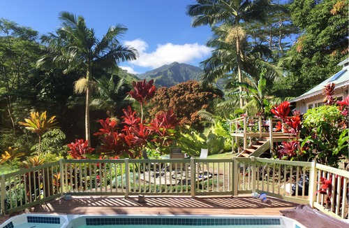 Wainiha House | Romantic Cottage, Private Acre of Paradise, View! Pool!