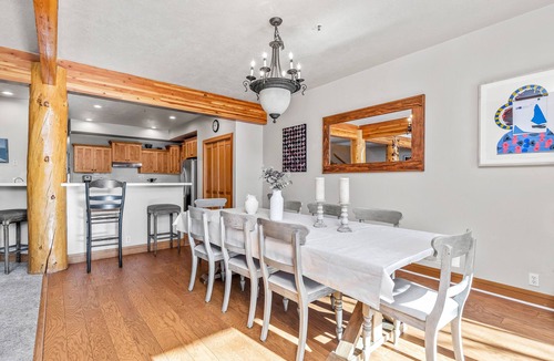 Park Meadows House | Rustic mountain view escape near skiing with fireplace & W/D