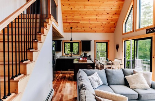 Bryant Pond Ski Chalet | Stay cool with AC! Summer special 20% off. Get a fifth night free!