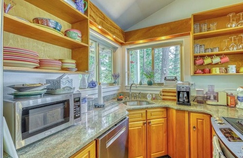 Olga House | Stunning Waterfront Home with Private Deck and Mountain Views