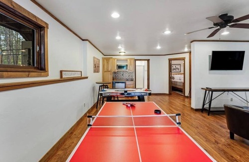 Bigfork House | Swan Mountain cabin with amazing views, hot tub, large deck, & game room
