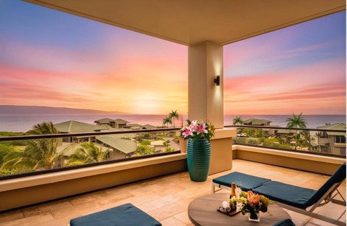 Montage Kapalua Bay Apartment | The Resort at Kapalua Bay Oceanfront 3 BR Sleeps 10 Luxury Resort Living Complimentary Car with 6 Nights MON-6302 by KBM