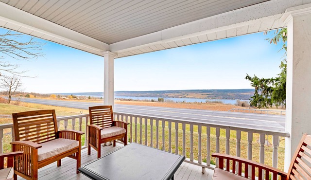 Charming dog-friendly farmhouse adjacent to winery with Seneca Lake views