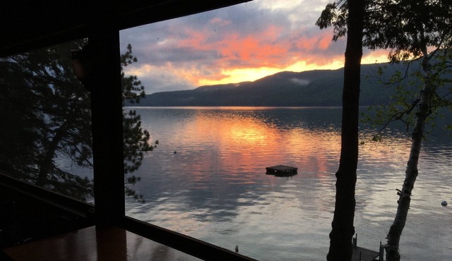 Enjoy an incredible view while perched above the water