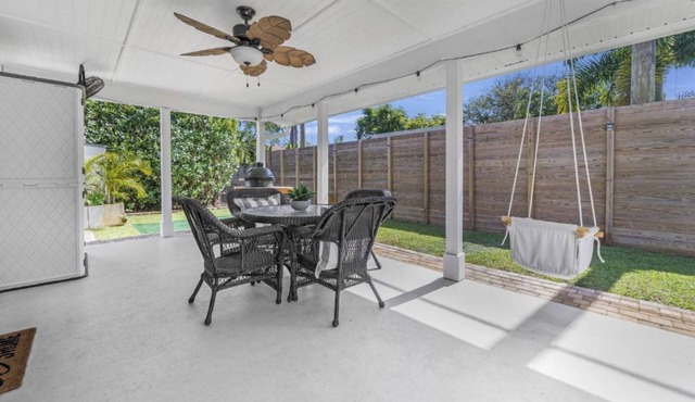 Minutes from the beach and downtown Delray. Great entertaining home on the water