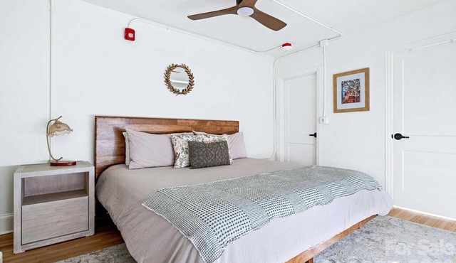 Sabel #301 | Downtown Asheville king-suite condo with parking and a skyline view.