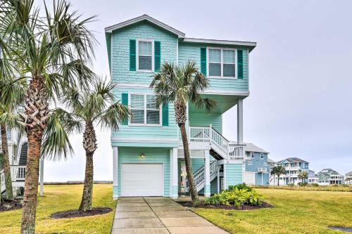 Steps to Ocean! Breezy Galveston House w/2 Decks