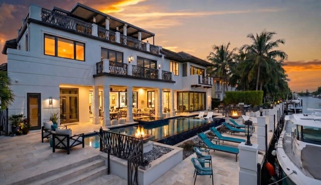 Waterfront 7BR Estate for 18 w/Infinity Pool, Spa, Private Dock, Wine Cellar