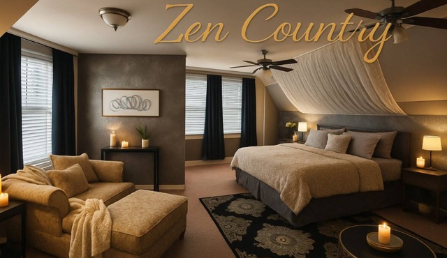 Zen Country Getaway - Fire Pit, Movie Nights, Sleeps 16 - The Zen Collection