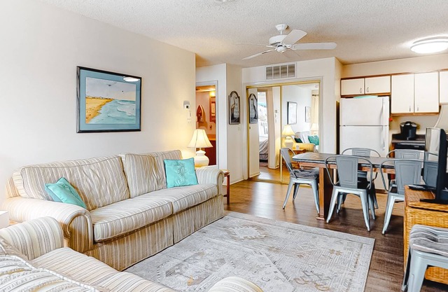 Air-Conditioned Condo w/ Patio, Balcony, WiFi & Shared Pool - Walk to the Beach