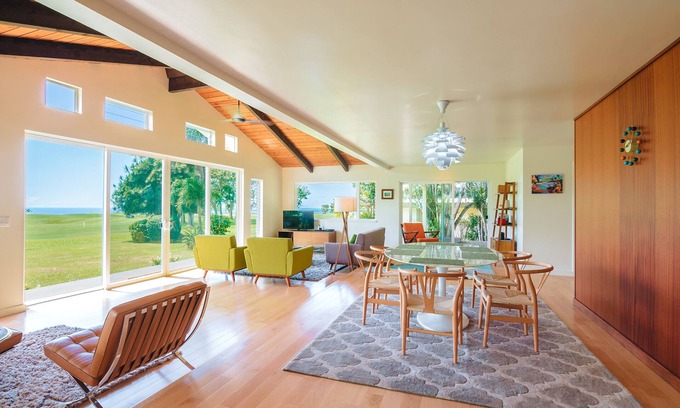 Princeville House | Mid-century Remodeled Spectacular Ocean Views! 10% Discount for Week+ Stays!