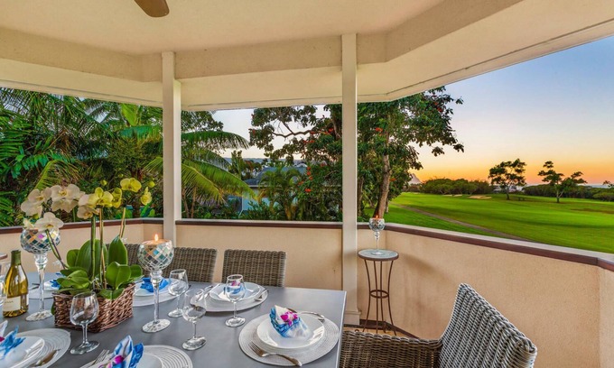 Princeville House | Ohana Kamalani: Lavish Fairwayfront Home w/Pool, AC & Stunning Sunsets!