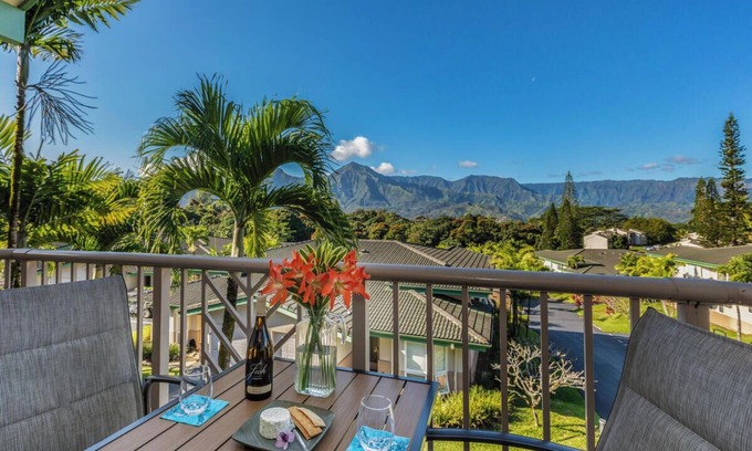 Princeville Condo | Villas Of Kamalii 55: 3 BR, 3 BA Condominium in Princeville, Sleeps 6