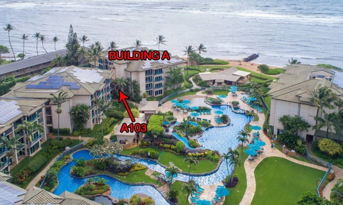 Wailua Condo | Waipouli Beach Resort A103 1st Floor Beautiful Garden View Steps from the Ocean
