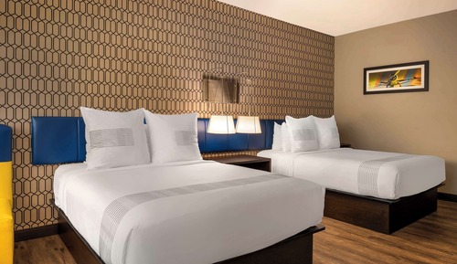 Standard Room, 2 Queen Beds, Non Smoking, Refrigerator & Microwave