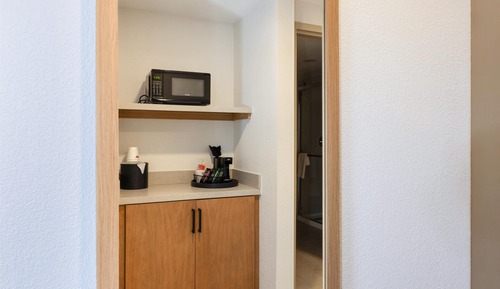 Room, 1 King Bed with Sofa bed, Refrigerator & Microwave