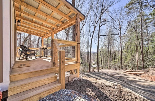 Pisgah Forest Cottage | Modern Cabin w/Fire Pit < 3 Mi to Trails!