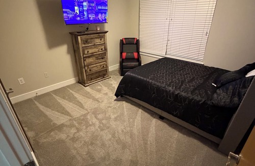 Castleberry Hill Apartment | Welcome to your fun 2BR/2BA arcade loft—relax, play, and enjoy your stay!